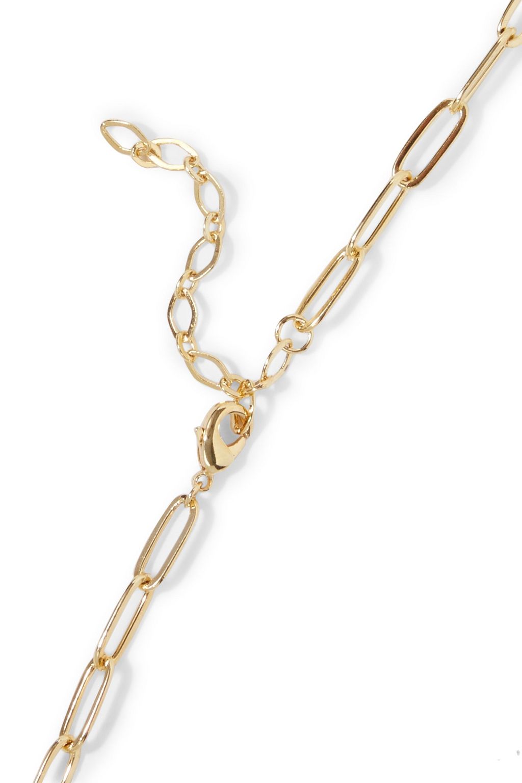 NOIR JEWELRY Gold-tone, stone and crystal necklace