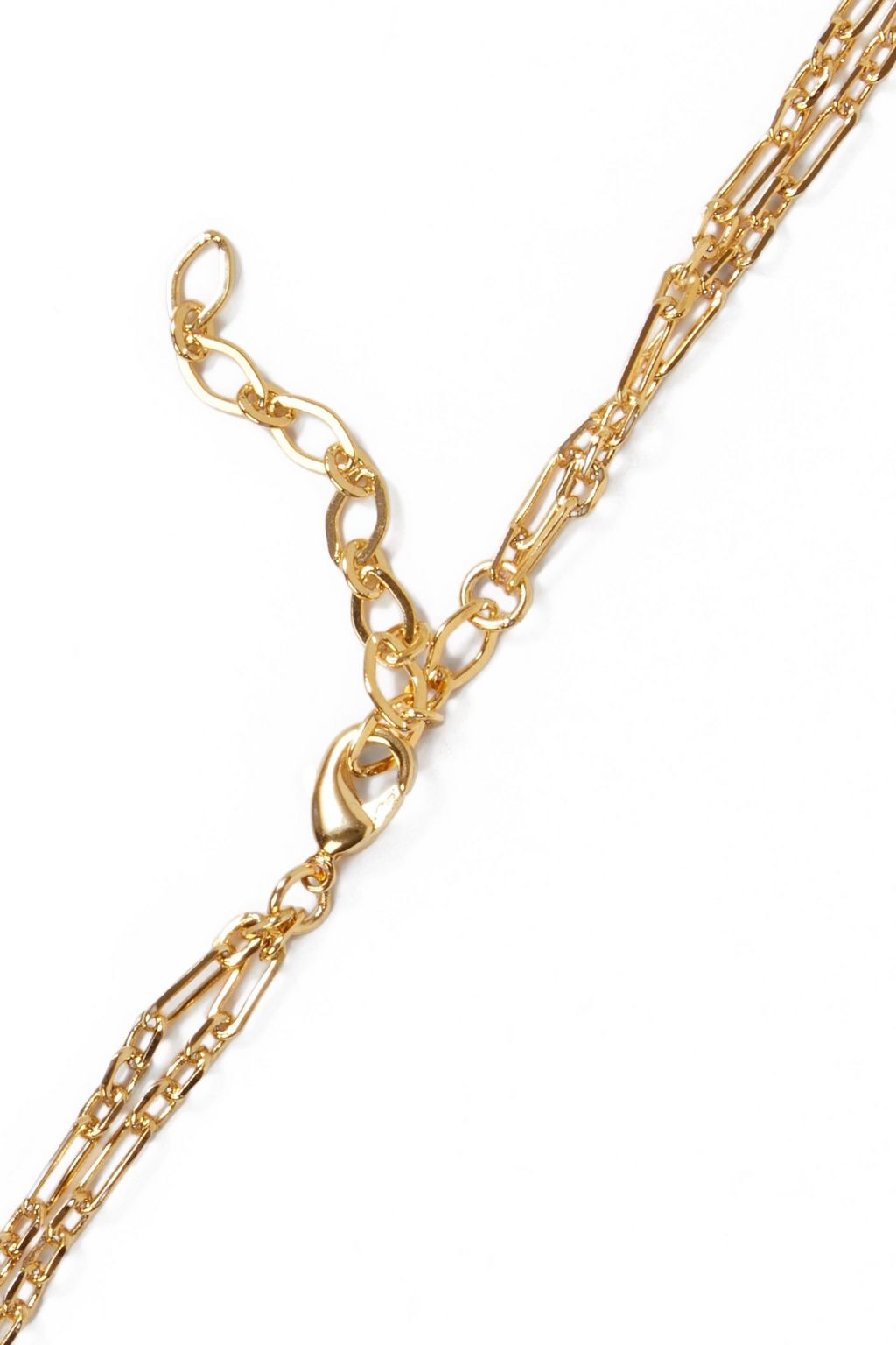 NOIR JEWELRY Gold-tone crystal necklace