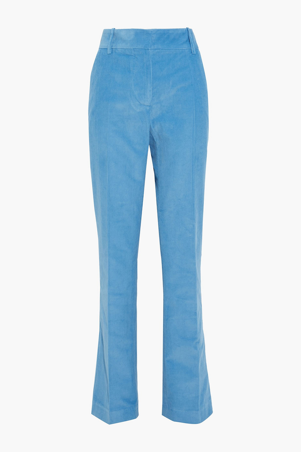 Cotton-corduroy straight-leg pants