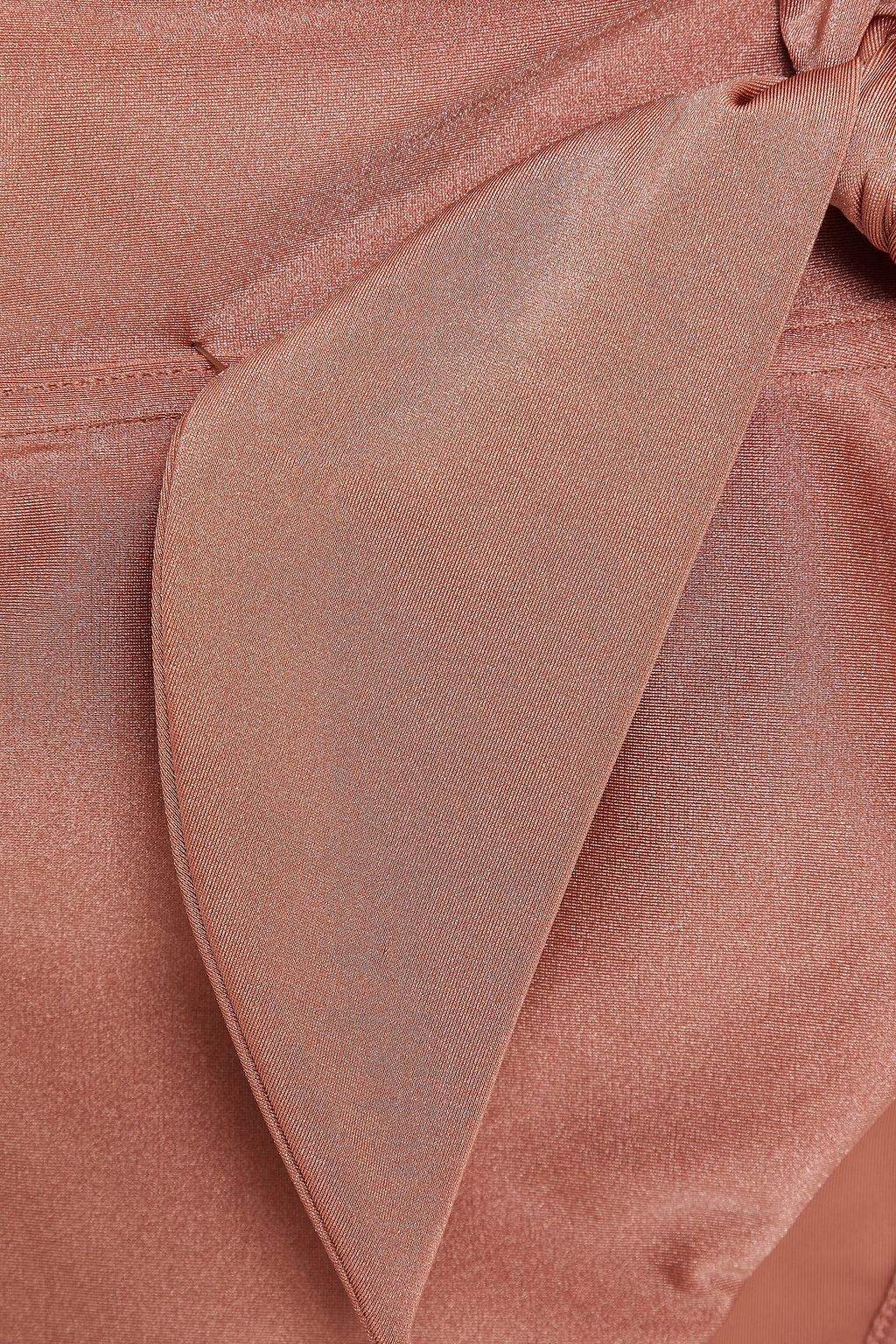 ZIMMERMANN Brighton cutout knotted bandeau swimsuit