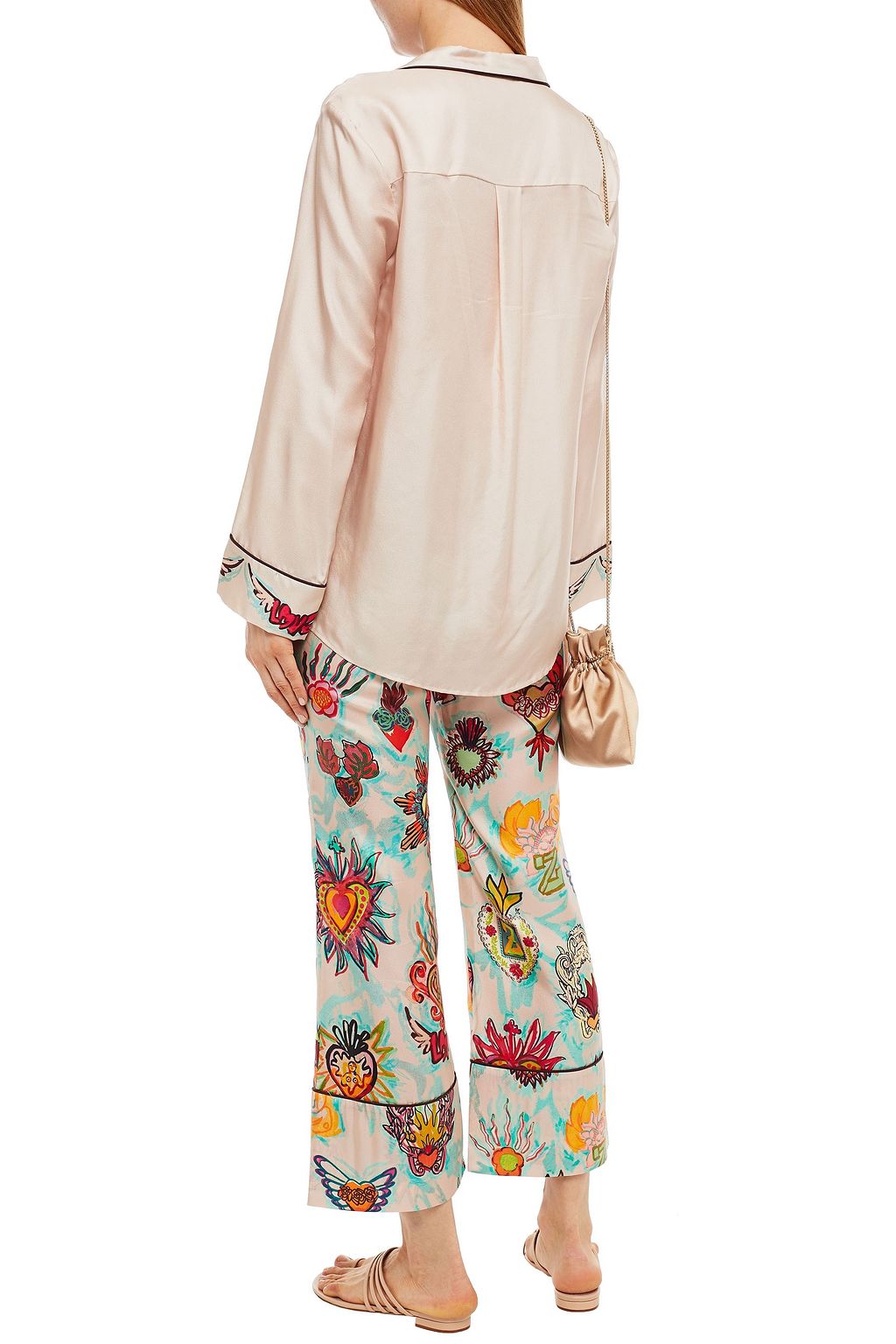 ZIMMERMANN The Lovestruck cropped printed silk-twill wide-leg pants