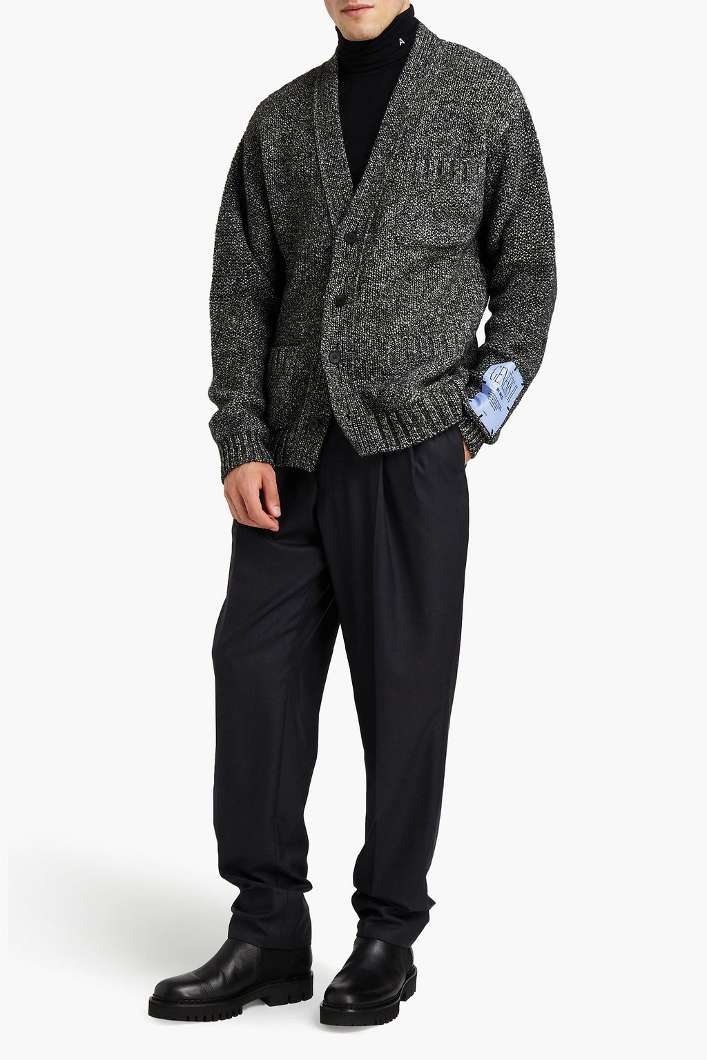 MCQ ALEXANDER MCQUEEN Bouclé-knit cardigan