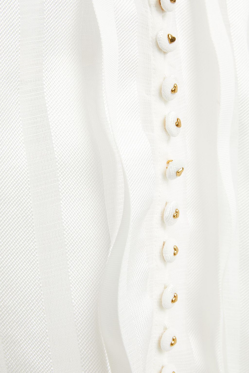 ZIMMERMANN The Lovestruck floral-appliquéd jacquard blouse