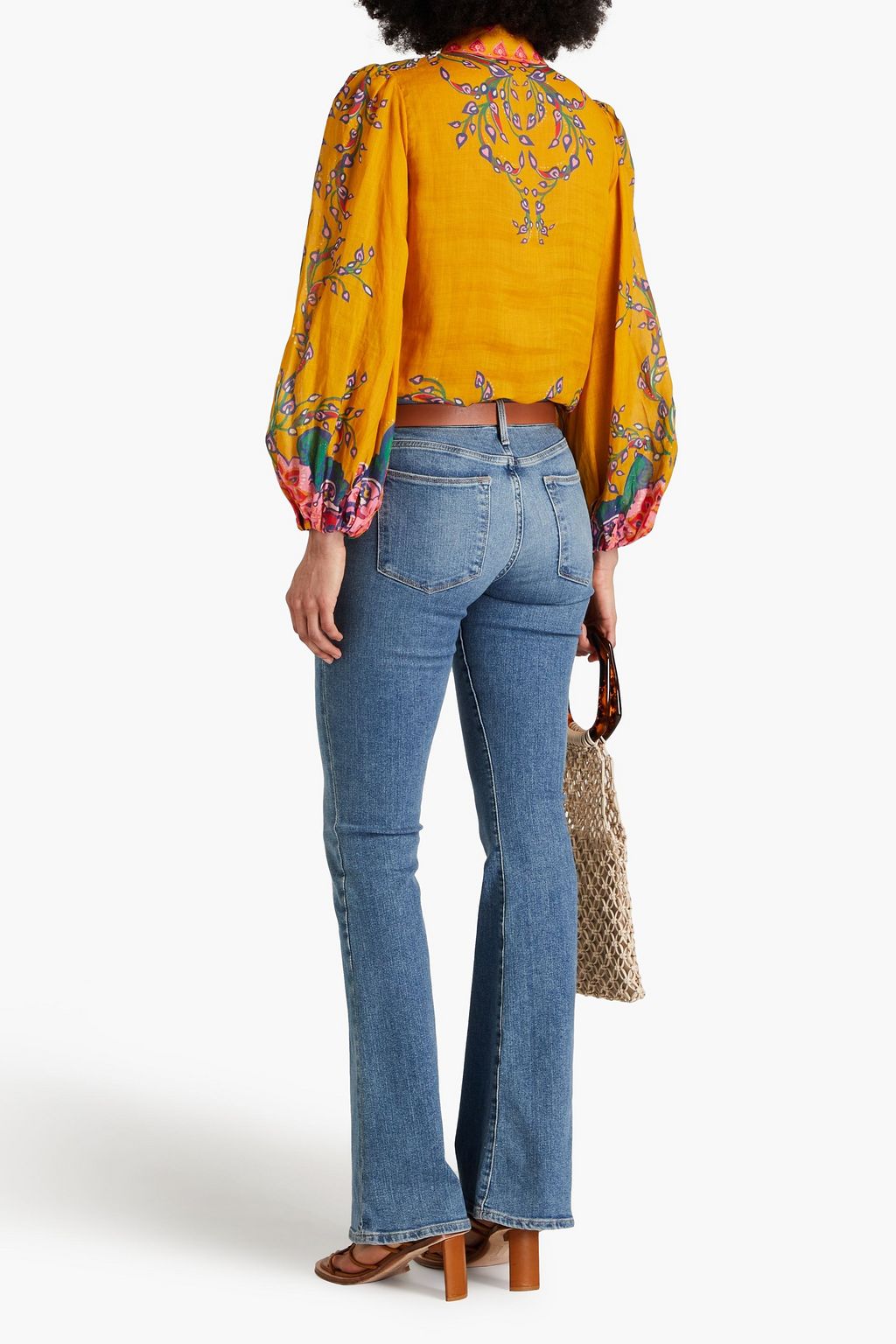 ZIMMERMANN Printed ramie shirt