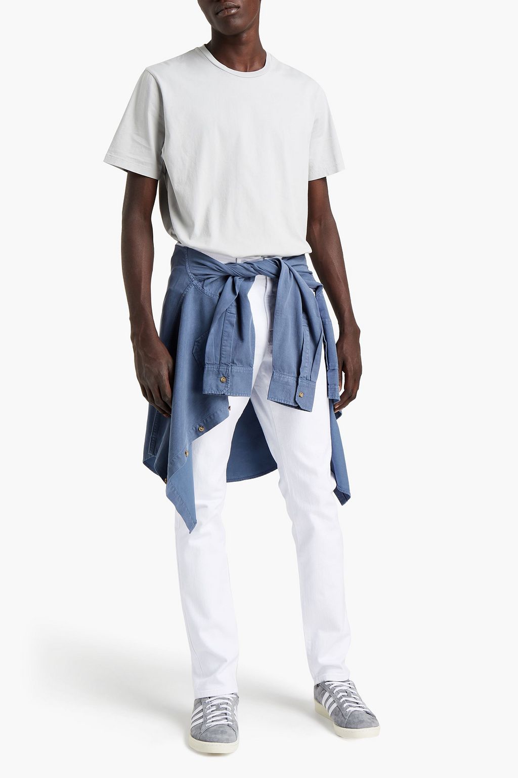 FRAME Printed Pima cotton-jersey T-shirt