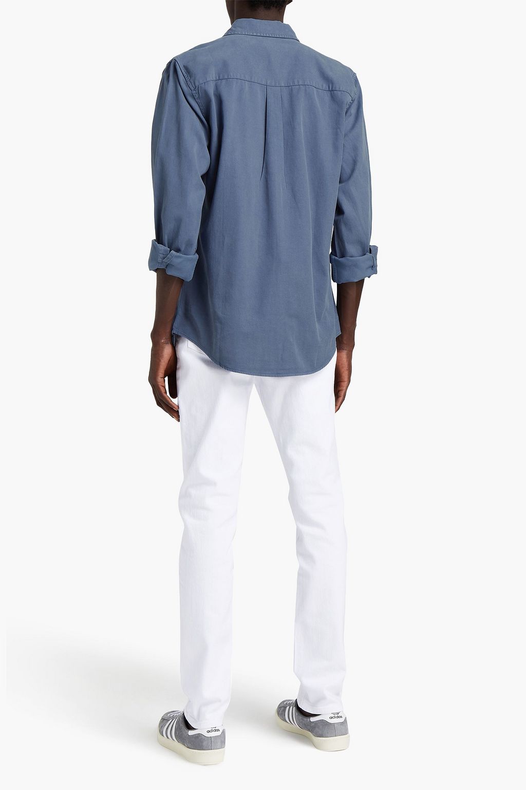 FRAME Lyocell and cotton-blend twill shirt