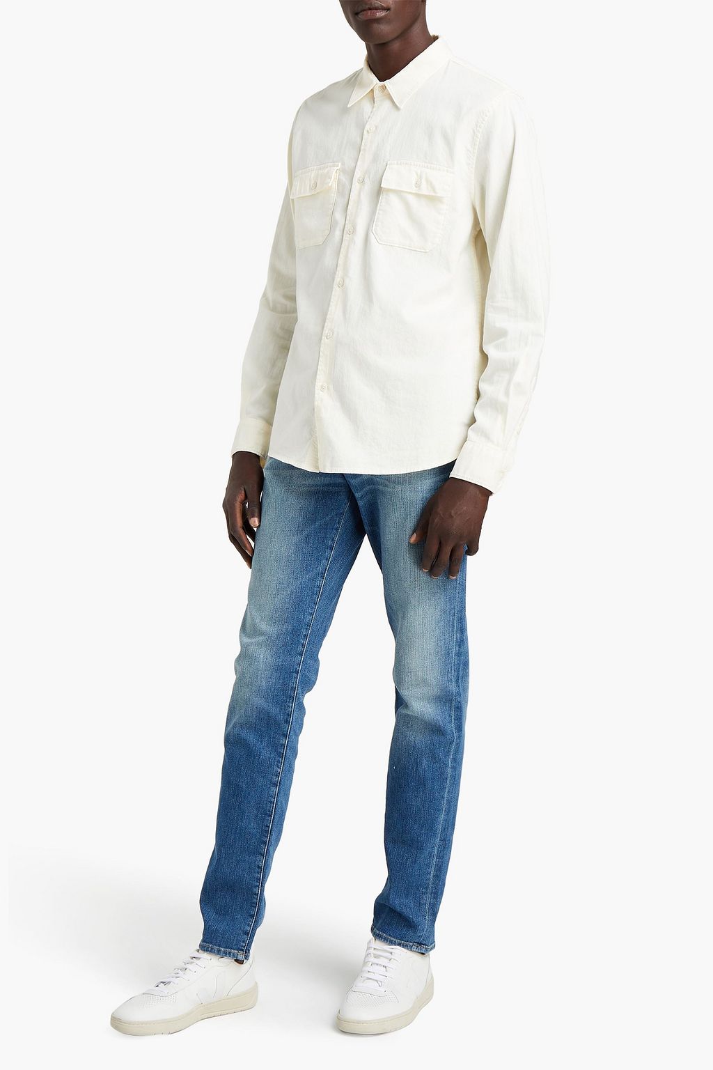 FRAME Cotton-twill overshirt