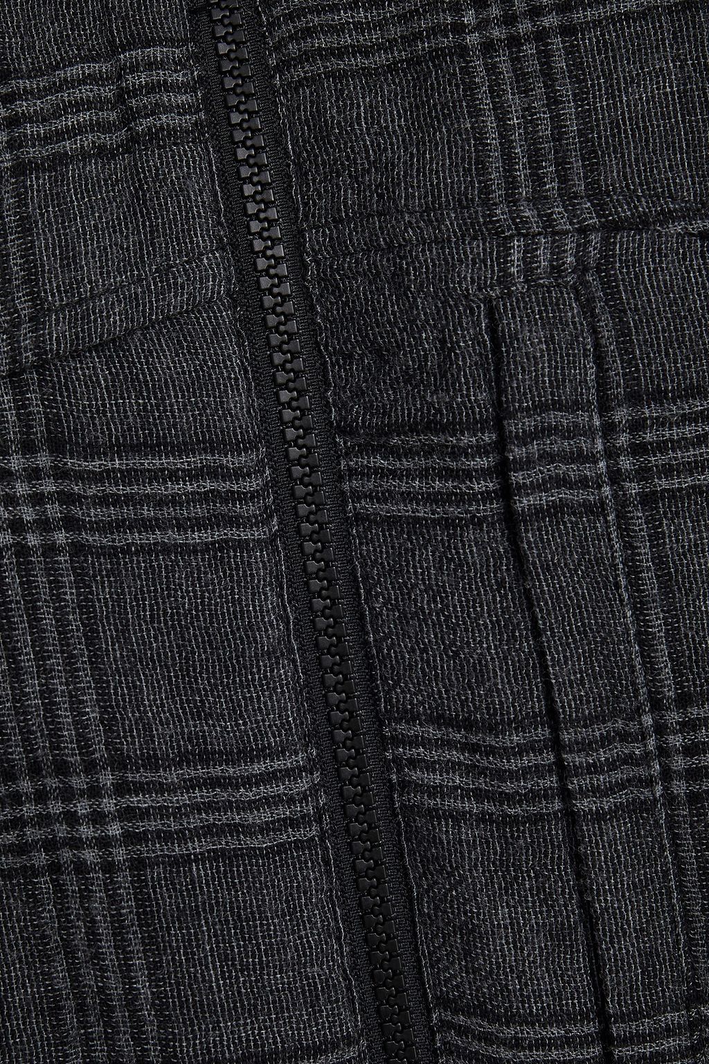 MCQ ALEXANDER MCQUEEN Oversized Prince of Wales checked cotton and wool-blend hooded jacket