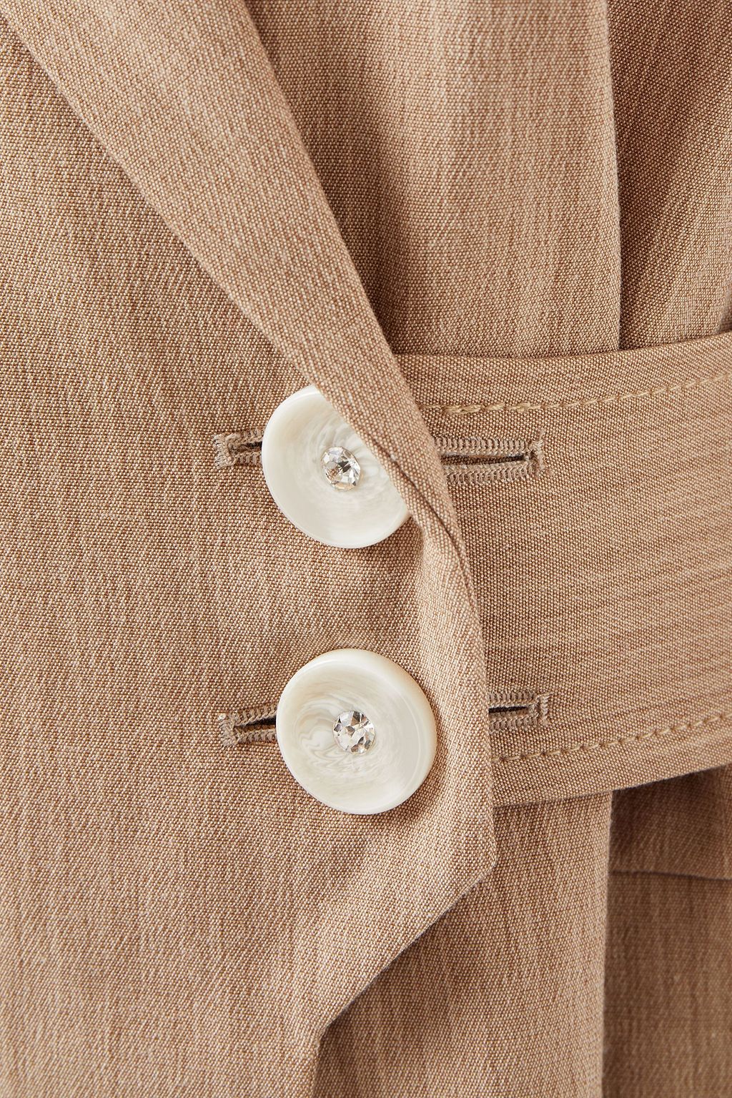 GANNI Double-breasted crepe blazer