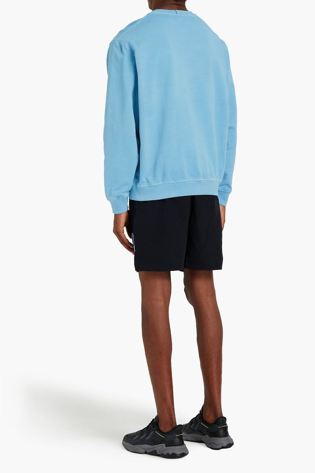 MCQ ALEXANDER MCQUEEN Appliquéd floral-print French cotton-terry sweatshirt