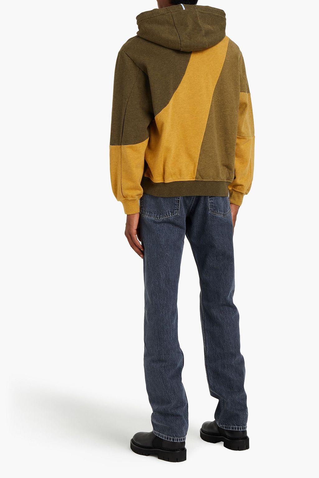 MCQ ALEXANDER MCQUEEN Color-block French cotton-terry hoodie