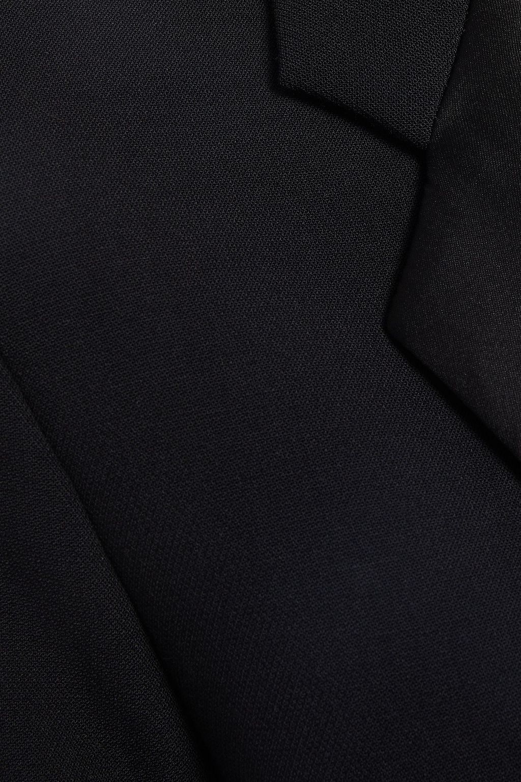 VICTORIA BECKHAM Satin-trimmed crepe coat