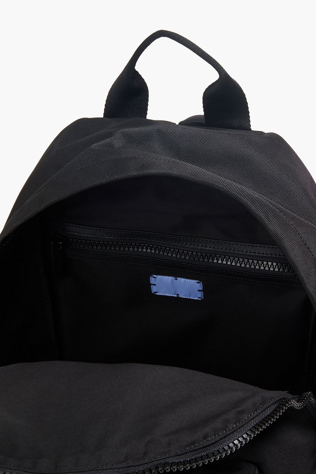 MCQ ALEXANDER MCQUEEN Rucksack aus Canvas mit Print, Lederbesatz und Applikationen