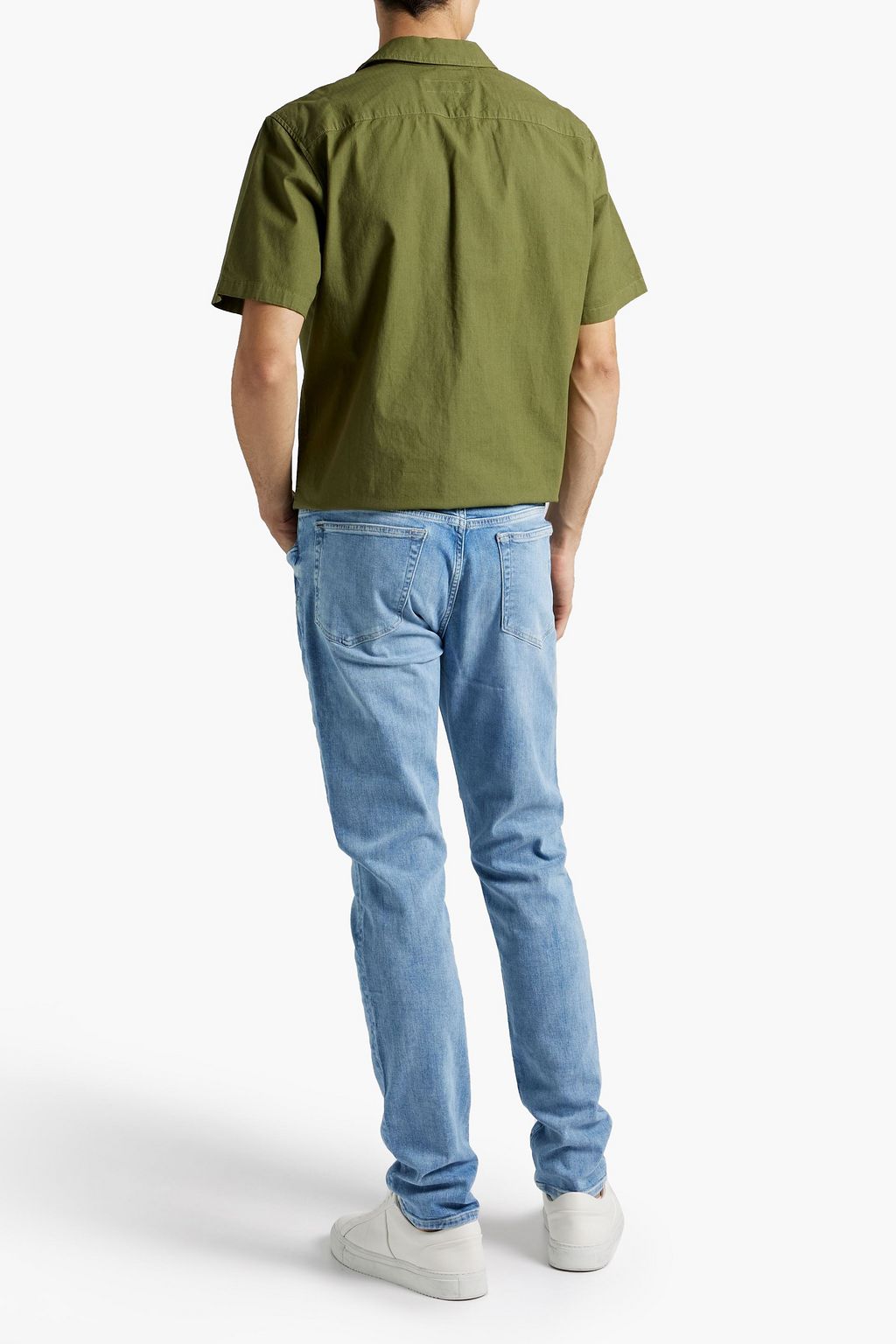FRAME L'Homme Slim distressed denim jeans