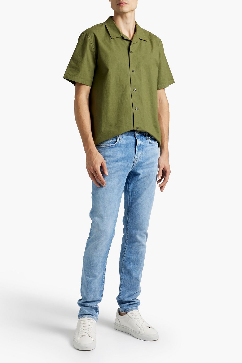 FRAME L'Homme Slim distressed denim jeans