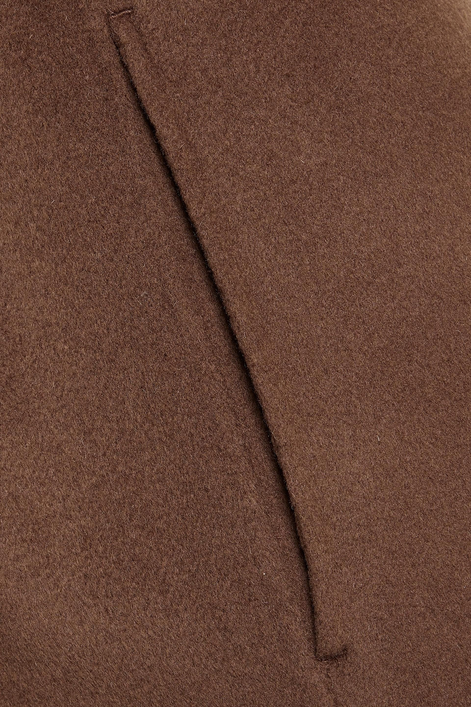 Frame Wool-blend Felt Sweatpants In Chocolate