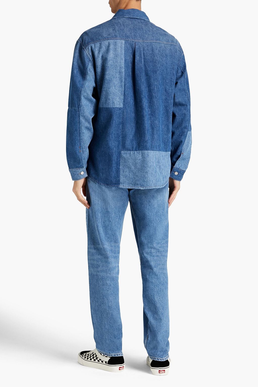 FRAME Paneled denim shirt