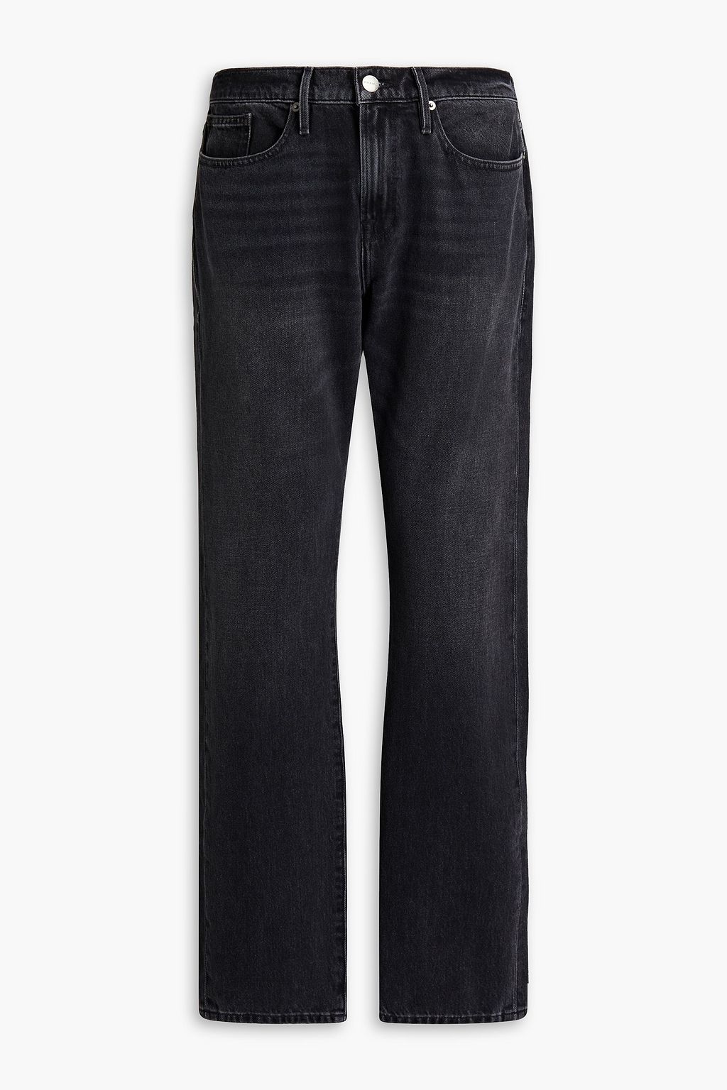 Black Slim-fit bleached denim jeans 