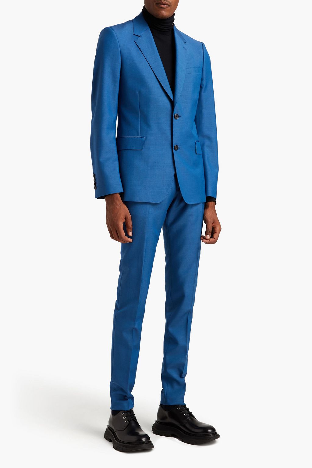 MCQUEEN Slim-fit wool and mohair-blend blazer
