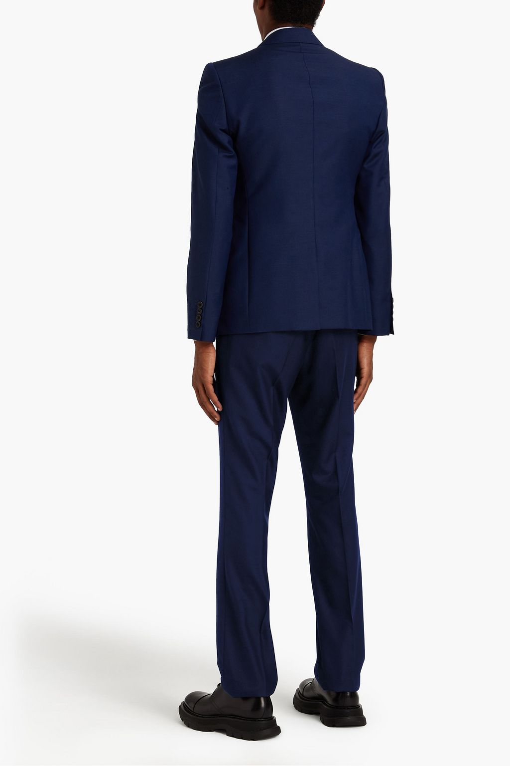 MCQUEEN Slim-fit wool and mohair-blend blazer
