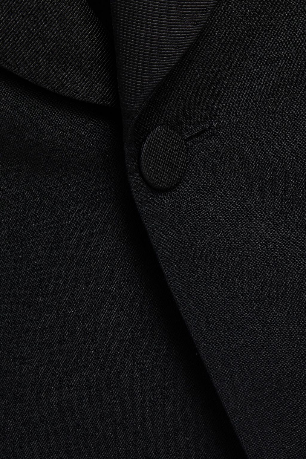 ALEXANDER MCQUEEN Slim-fit silk-trimmed wool and mohair-blend twill blazer