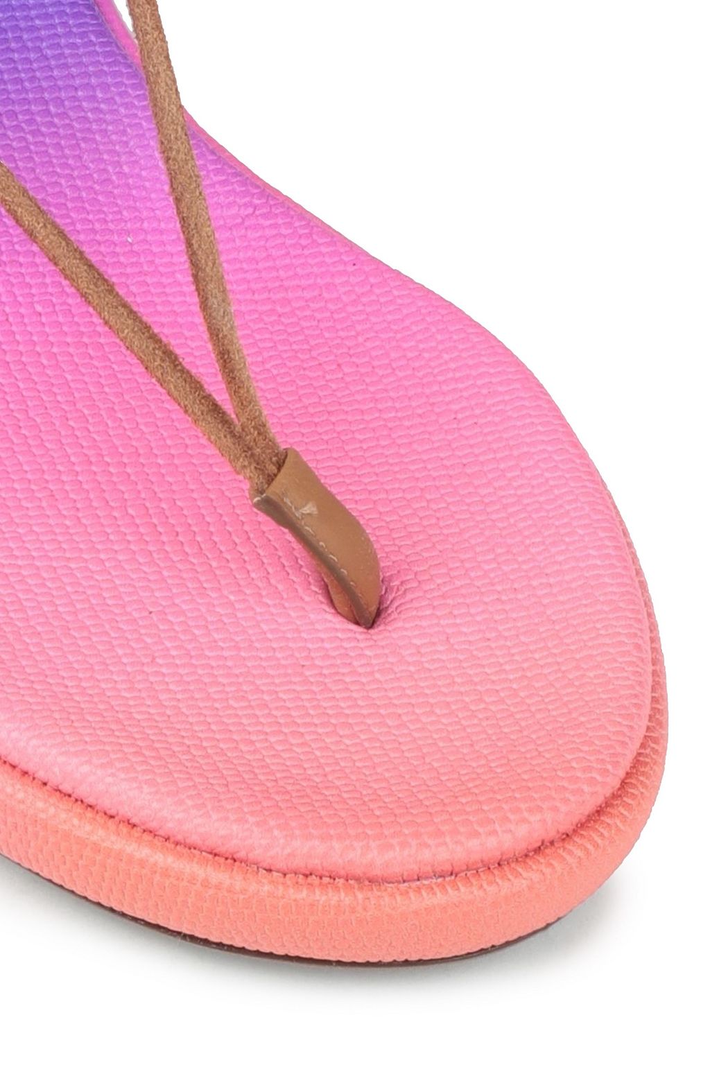 CHLOÉ Sandalen aus Leder mit Schlangeneffekt und Farbverlauf