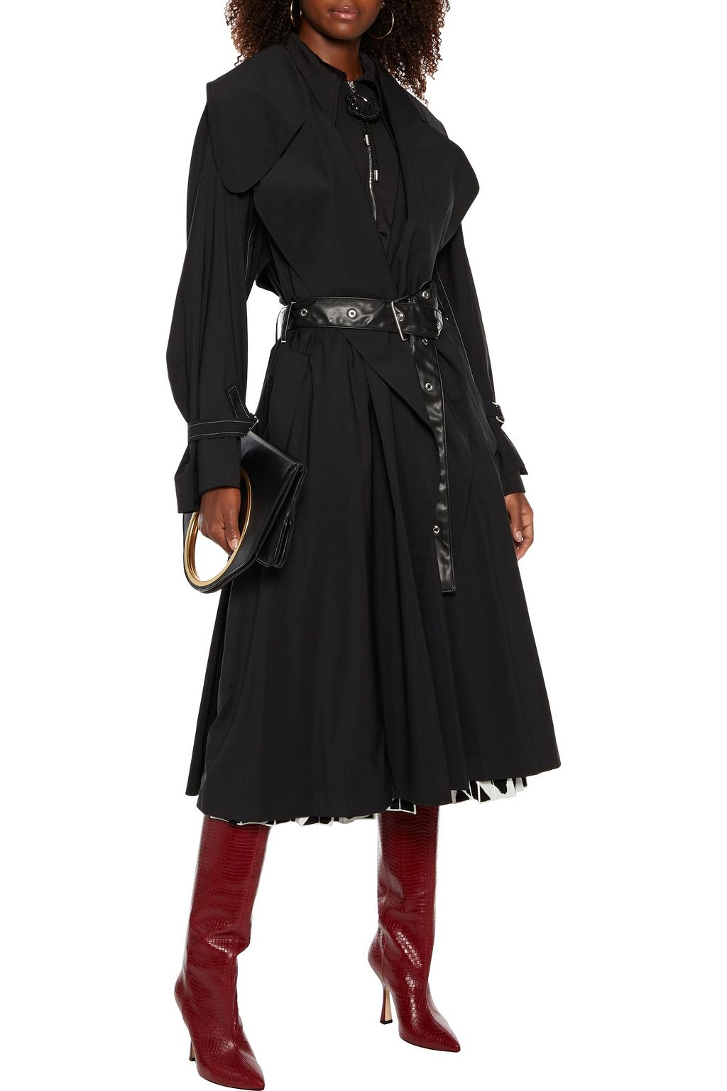 PROENZA SCHOULER Oversized belted wool-blend trench coat