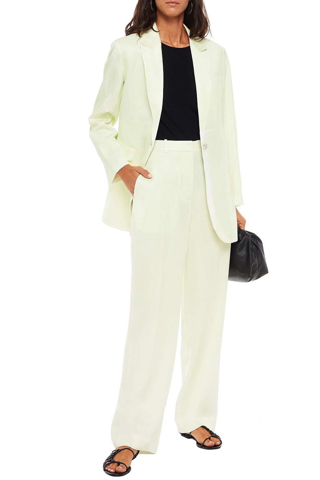 3.1 PHILLIP LIM Bleached satin-twill blazer