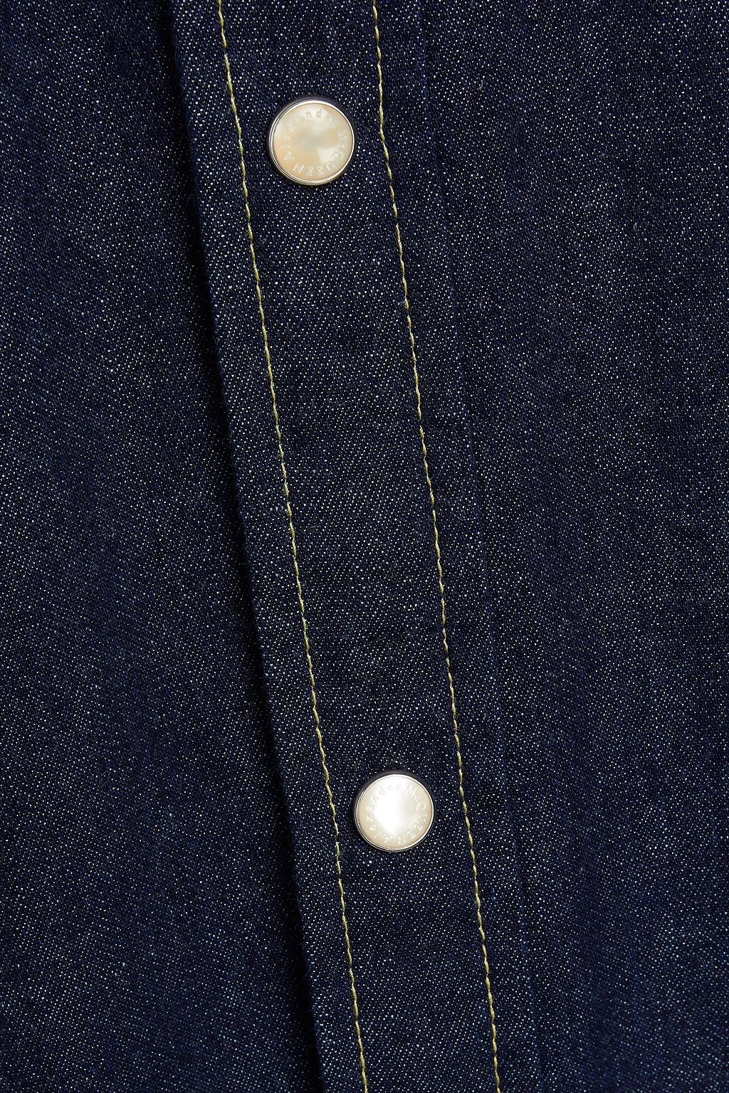 MCQUEEN Embroidered denim shirt