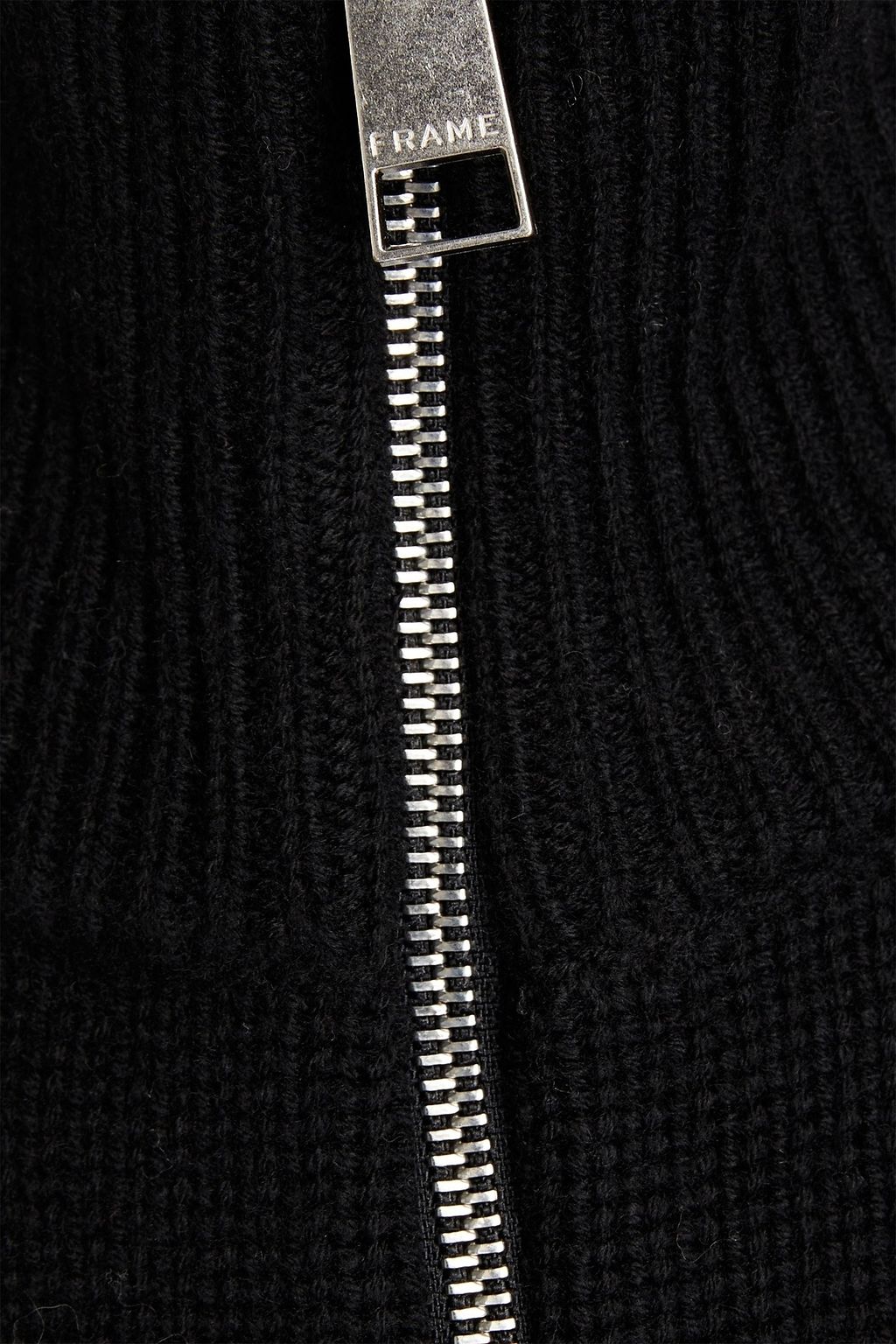 FRAME Wool zip-up sweater