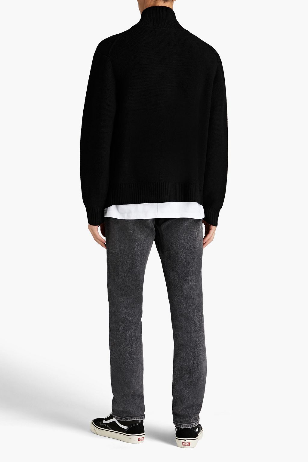 FRAME Wool zip-up sweater