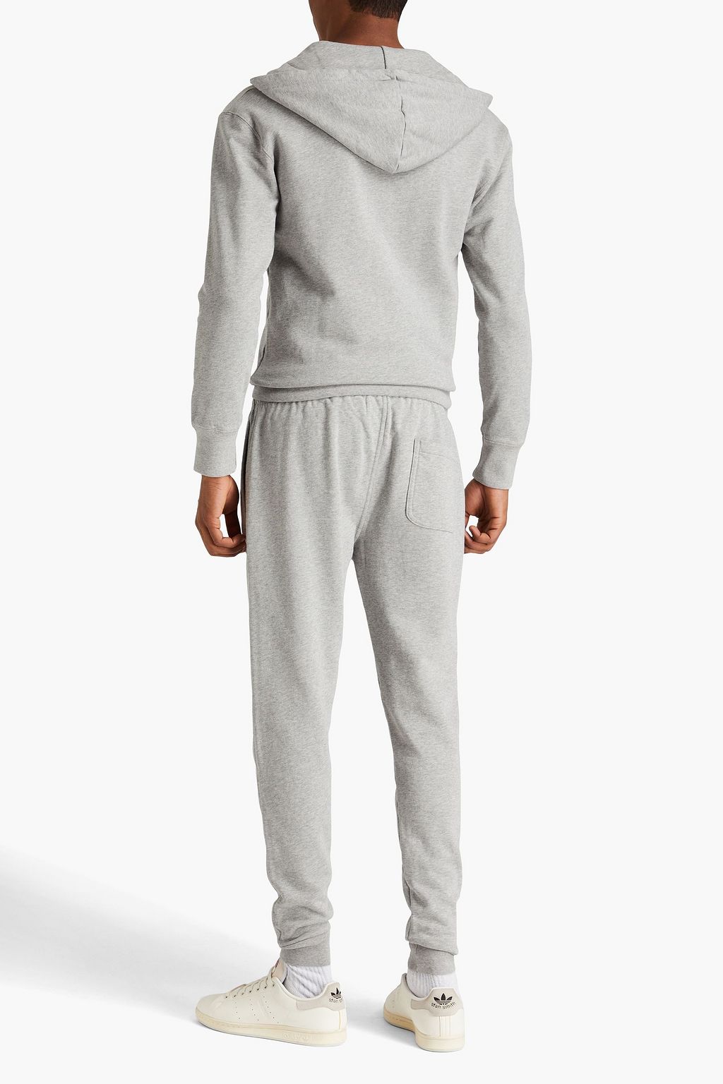 MAISON KITSUNÉ Appliquéd French cotton-terry sweatpants