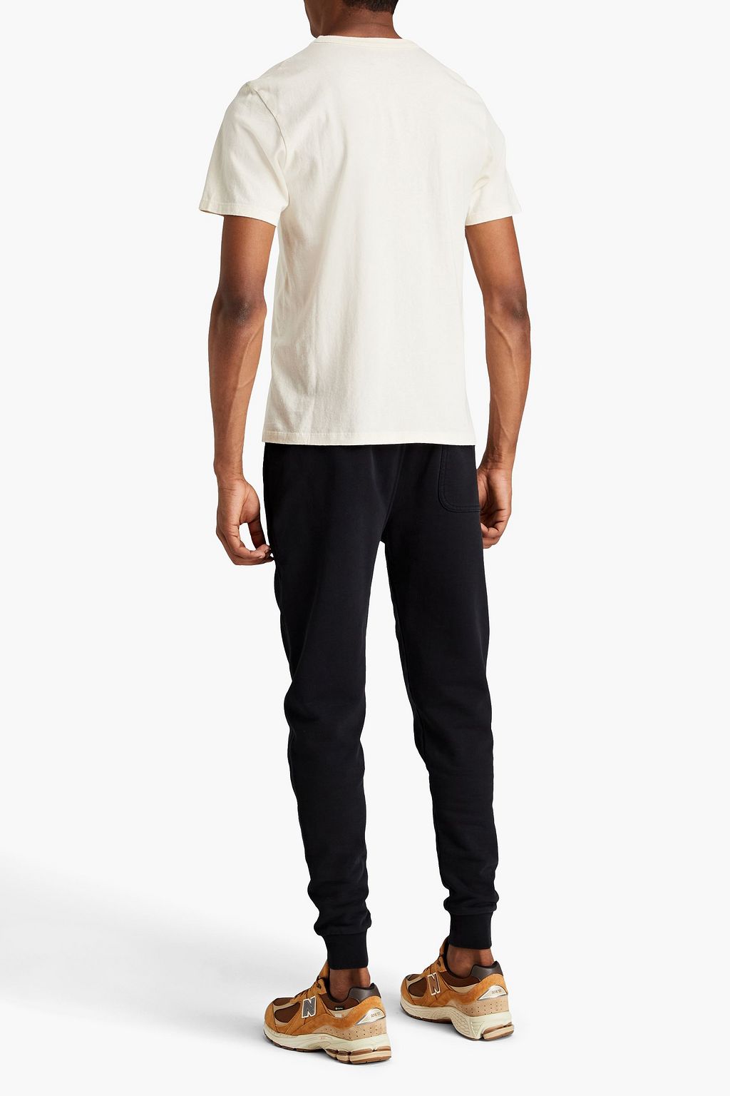 MAISON KITSUNÉ Appliquéd French cotton-terry sweatpants