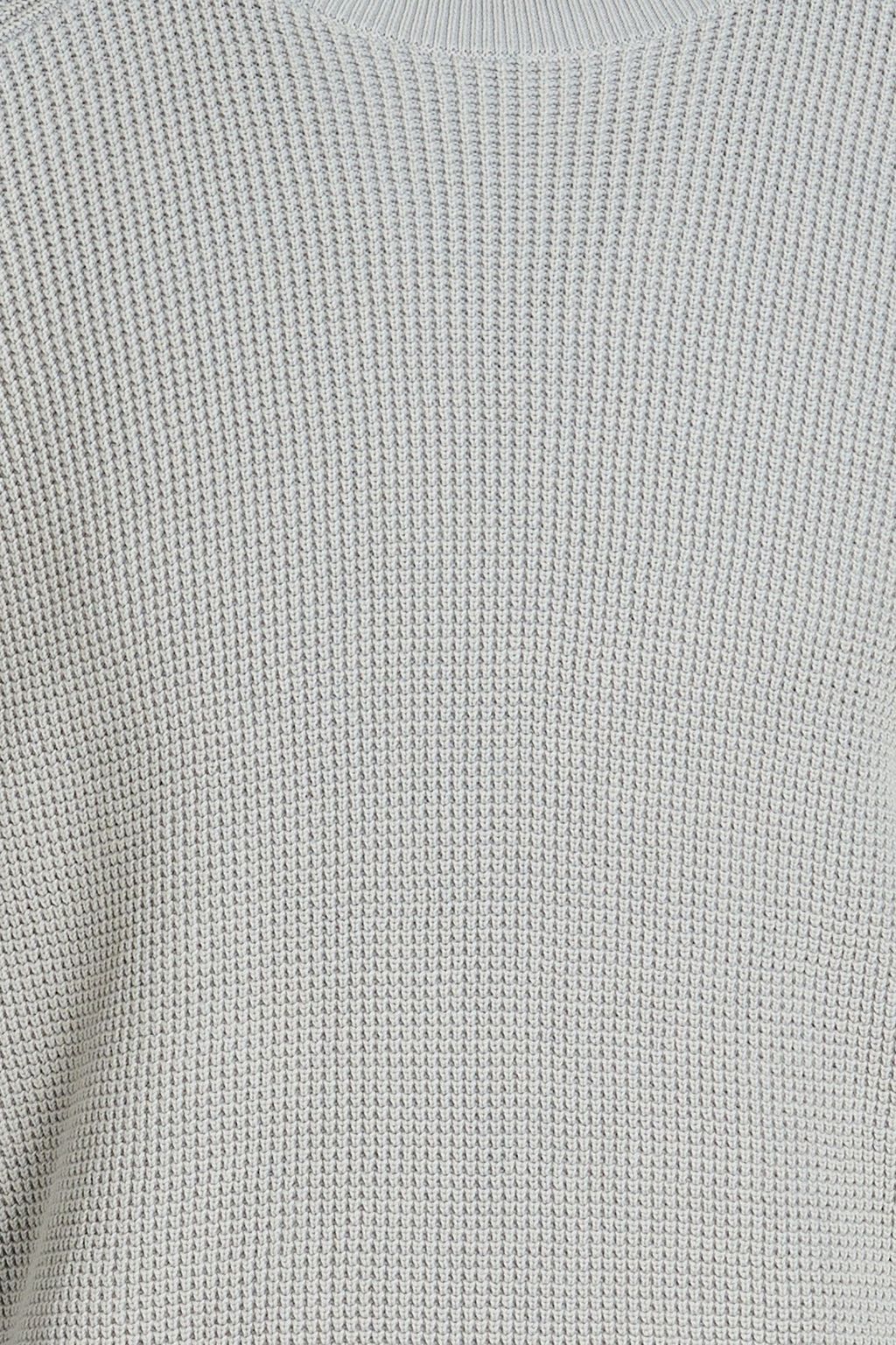 RAG & BONE Dexter denim-trimmed cotton sweater