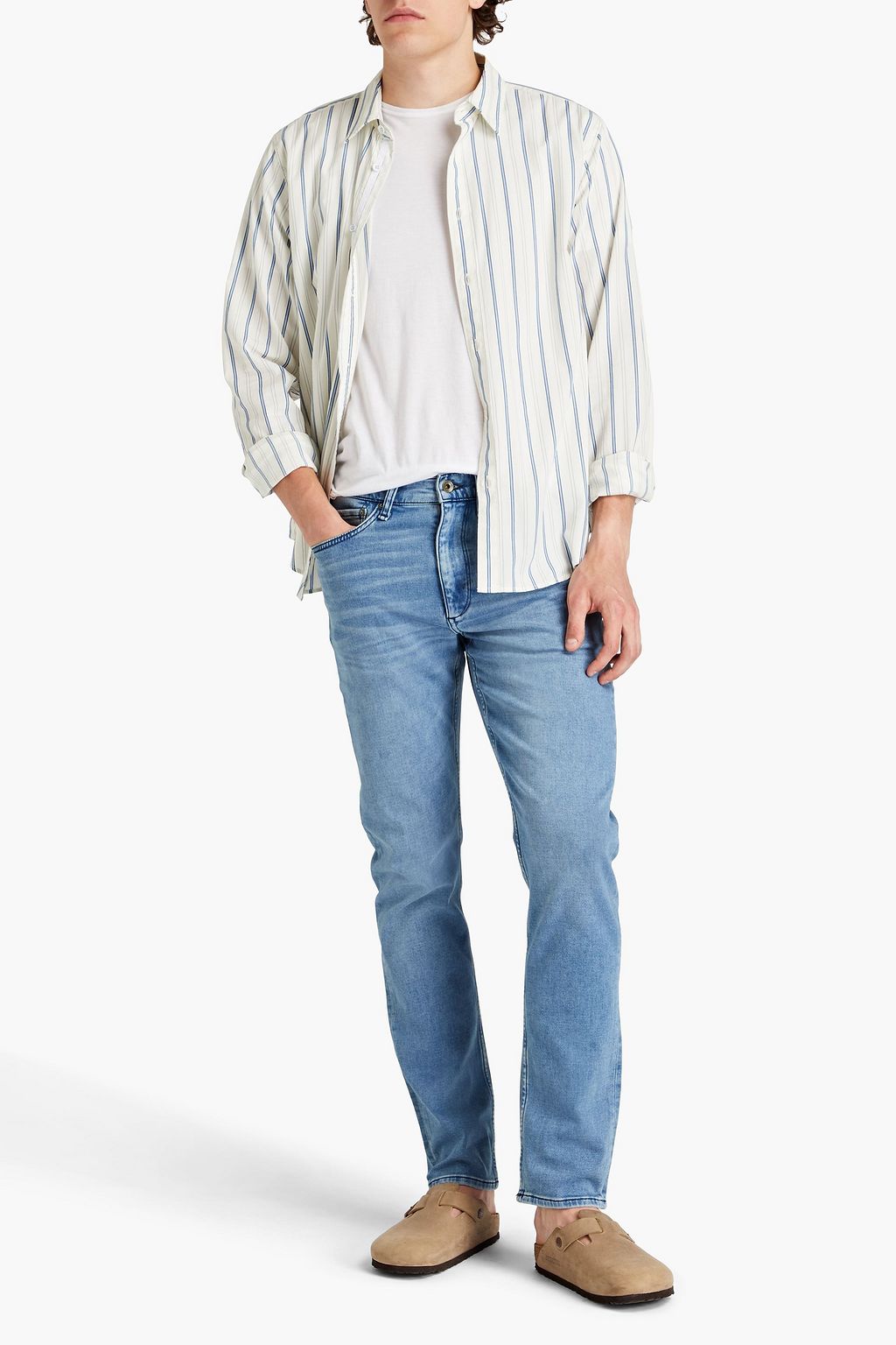 RAG & BONE Fit 2 slim-fit whiskered denim jeans