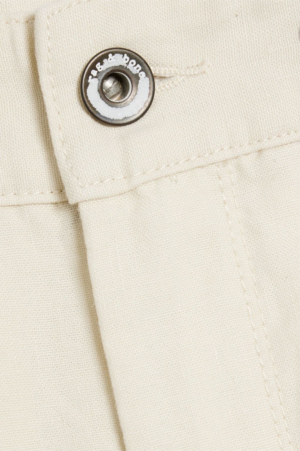 RAG & BONE Cotton and linen-blend chino shorts
