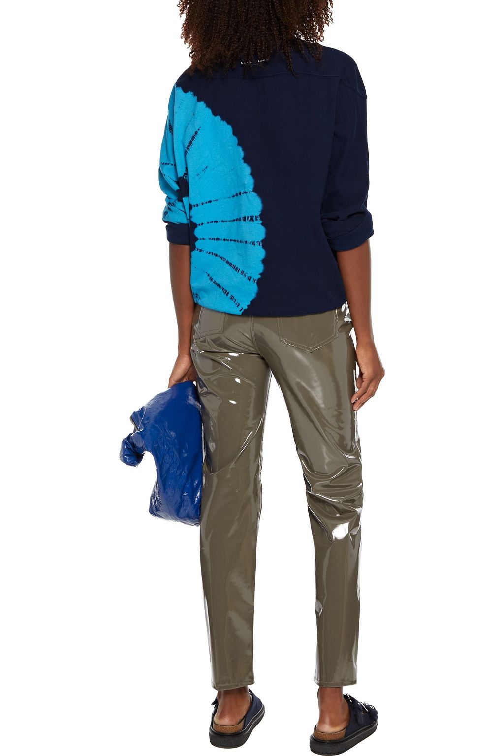 PROENZA SCHOULER Tie-dyed French cotton-terry sweatshirt