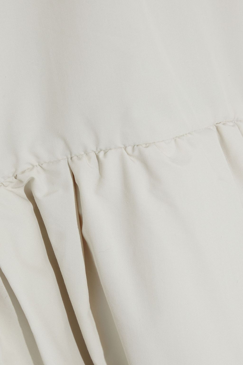 3.1 PHILLIP LIM Jersey-paneled belted cotton-poplin midi dress