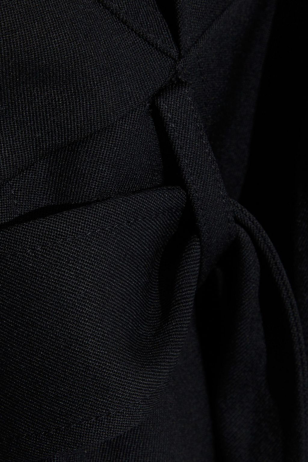 3.1 PHILLIP LIM Cropped belted washed wool-twill jumpsuit