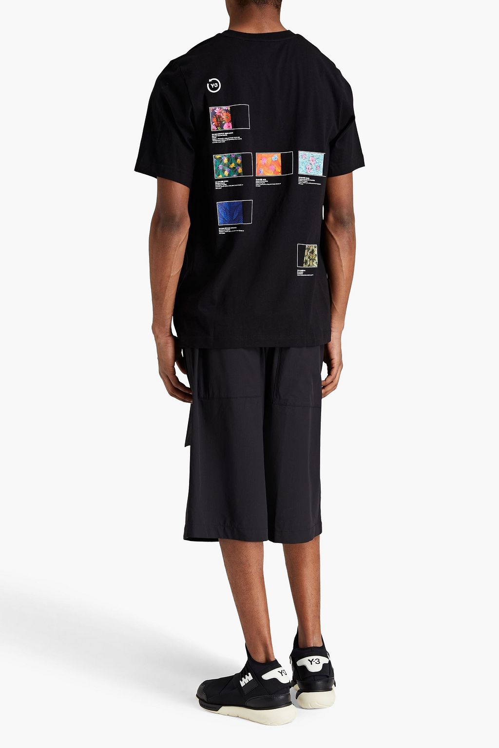 Y-3 Printed cotton-jersey T-shirt