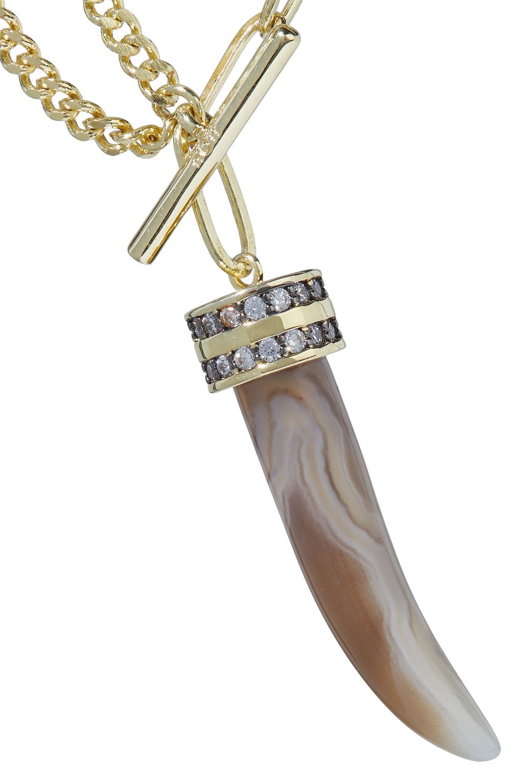 NOIR JEWELRY Gold-tone, resin and crystal bracelet