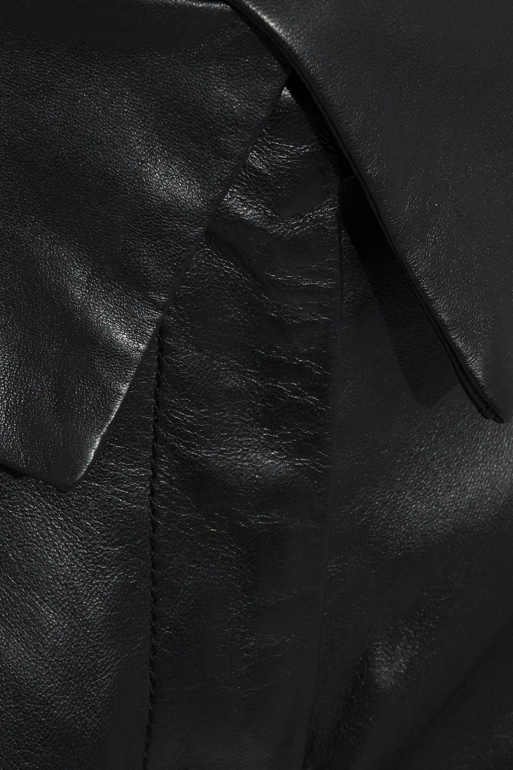 PROENZA SCHOULER Cropped pleated leather tapered pants