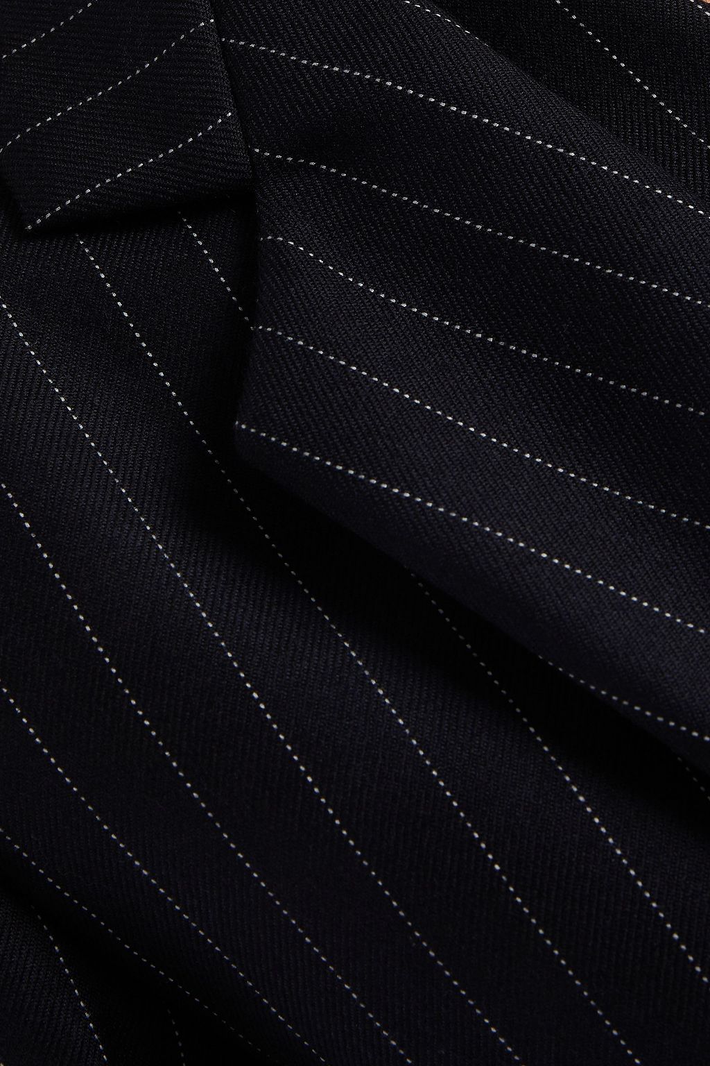 VICTORIA BECKHAM Double-breasted pinstriped wool-twill blazer
