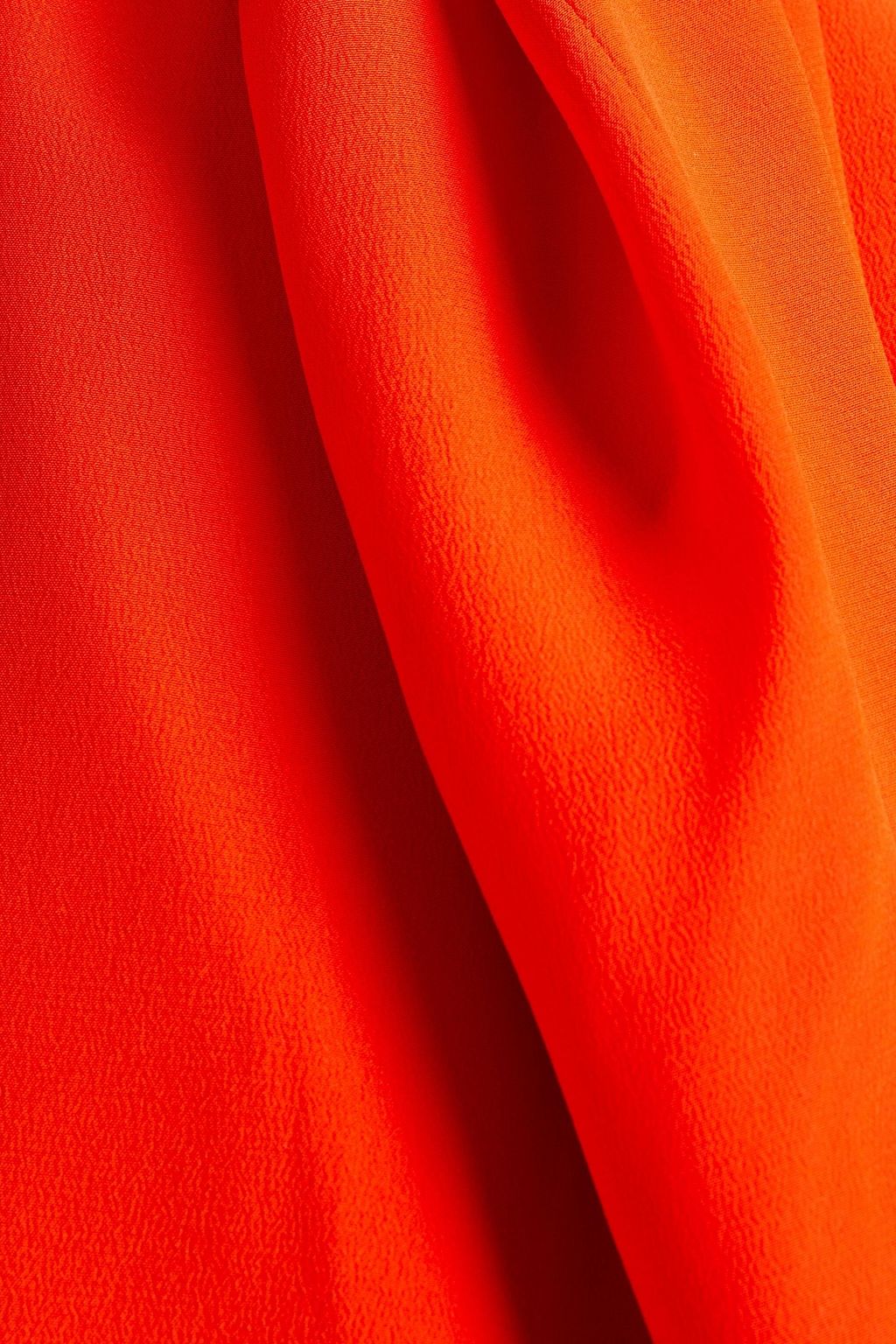 VICTORIA BECKHAM Ruched silk crepe de chine midi dress