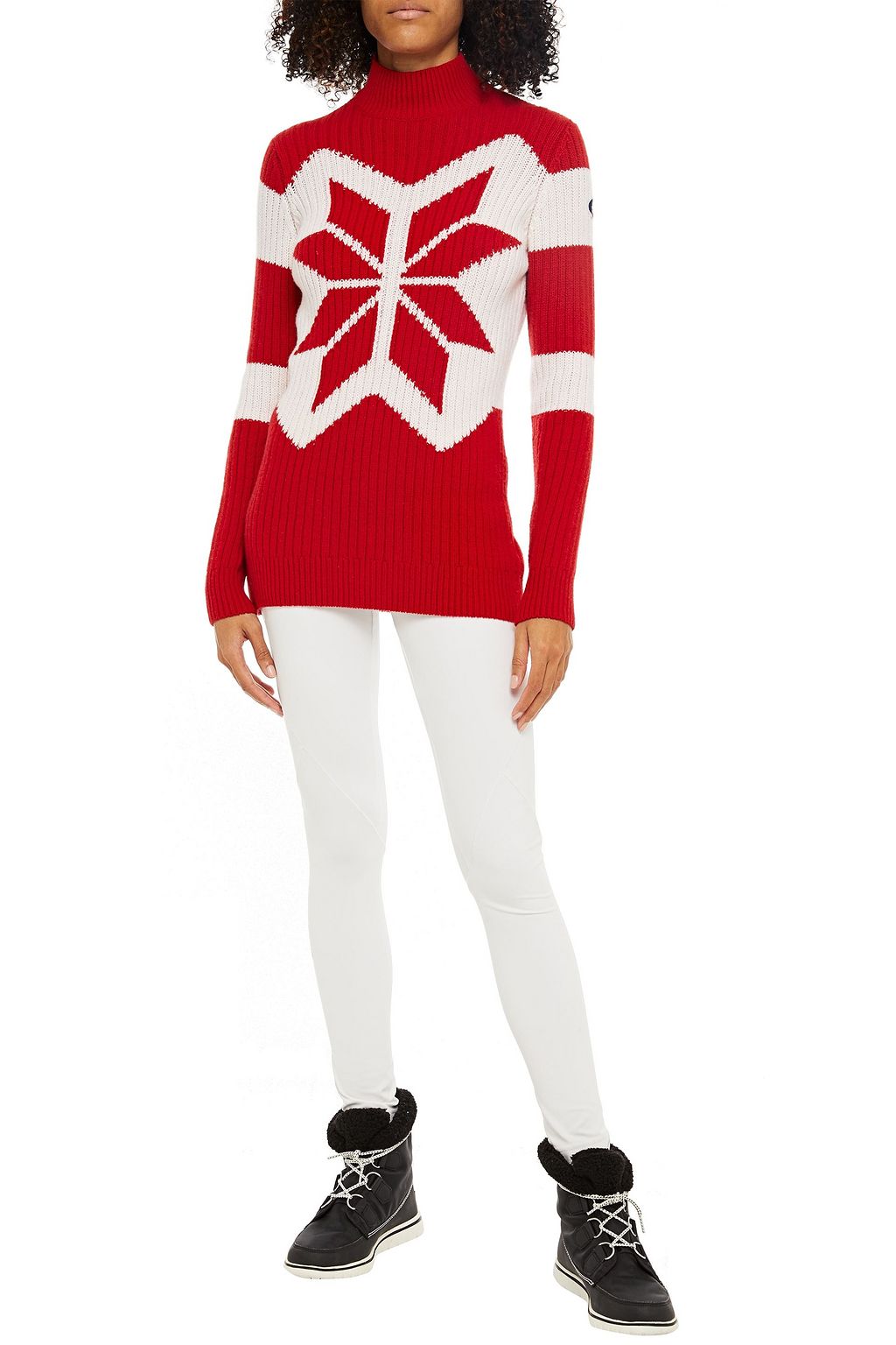 FUSALP Justine ribbed merino wool and cashmere-blend turtleneck sweater