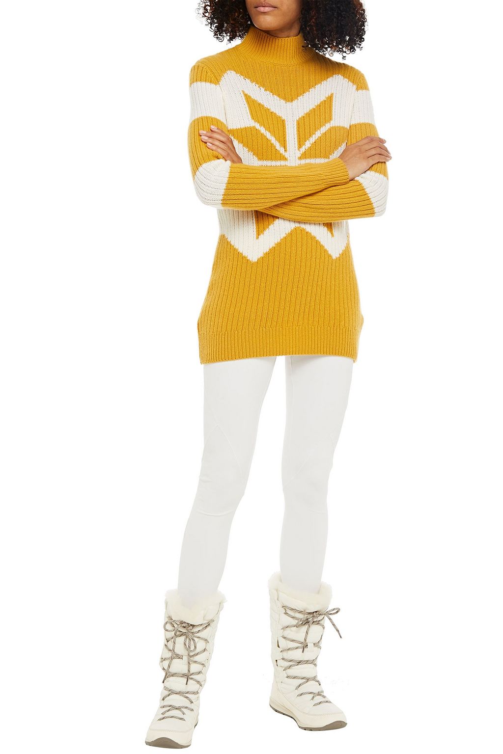 FUSALP Justine ribbed merino wool and cashmere-blend turtleneck sweater