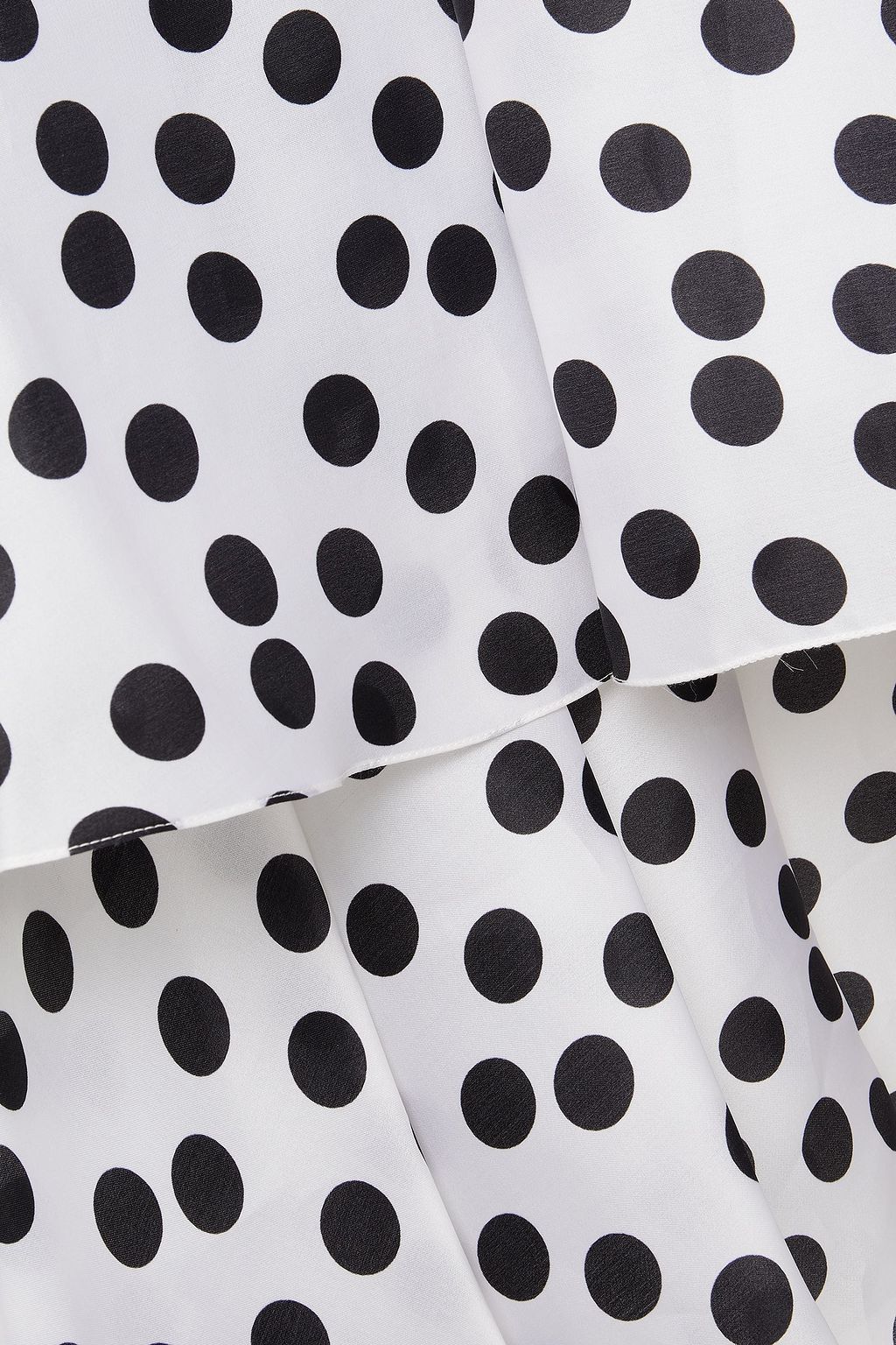 CAROLINA HERRERA Tiered polka-dot silk-organza halterneck maxi dress