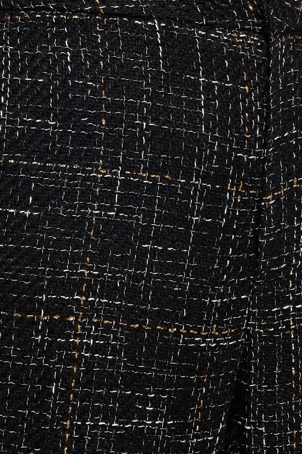 L'AGENCE Logan cropped metallic tweed slim-leg pants