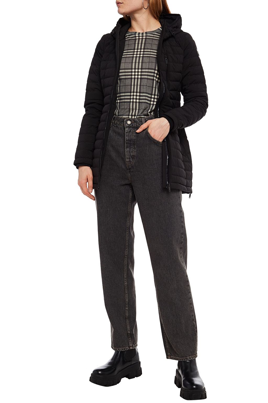 MOOSE KNUCKLES Calgary quilted shell hooded jacket