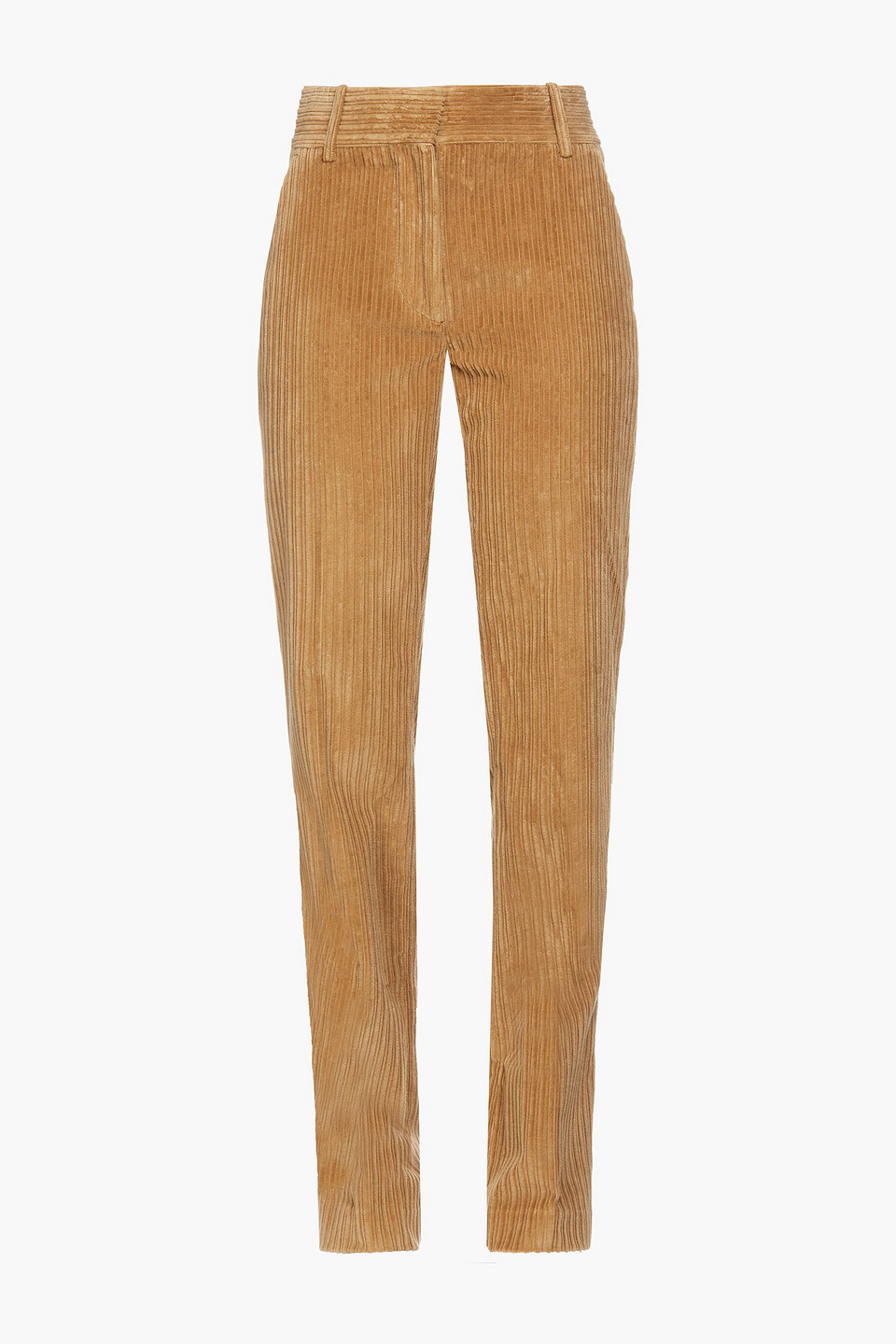 victoria beckham - cotton-corduroy straight-leg pants - neutral - uk/au 12